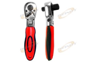 Reversible 3/8" 1/2" Dual Head Flexible Stubby Rachet Hand Tools
